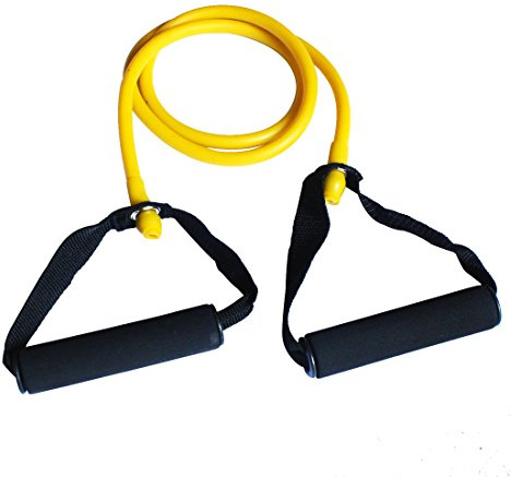 Toweter Pilates Tubes de Résistance pour Renforcement Musculaire (Jaune)