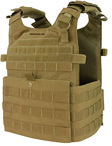 Condor Gunner Ligero Placa portador para hombres adultos, Militar y táctico, Coyote Brown