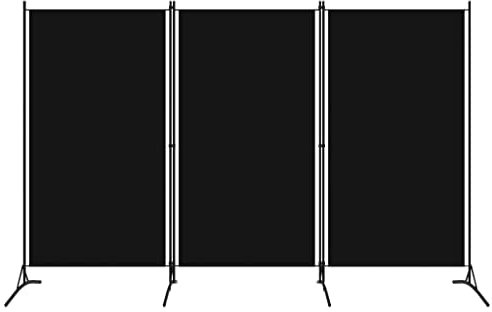 HOMIUSE 260 x 180 cm, separador de ambientes, para balcón, protección visual, para interiores, para balcón, protección de balcón, toldo lateral, extensible, color negro