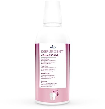 DEPURDENT Clean & Polish Mouth Rinse 500ml – Swiss Oral Care Mouthwash for Daily Cleaning, Fresh Breath & Enamel Care
