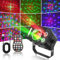 JONRRYIN Luci Discoteca, 3 IN 1 Strobo Discoteca, Luci da Discoteca con Controllo Musicale, Laser Discoteca con Mando a Distancia y 128 Patrones per Feste, Compleanno, Pub