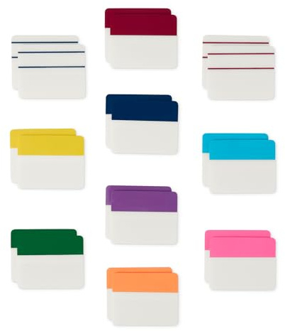 Amazon Basics Rechteckig Haftstreifen 5.1 cm breit, 500 Stück, Gemischt