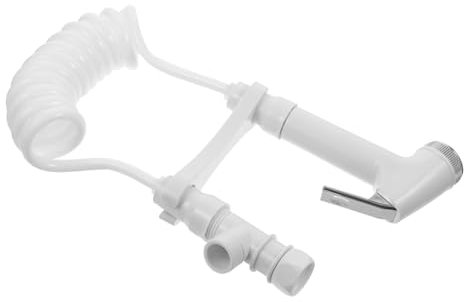 Gadpiparty Handheld Toilet Sprayer Bathroom Bidet Sprayer Abs Plastic White Toilet Sprinkler for Home and Personal Hygiene Random Style