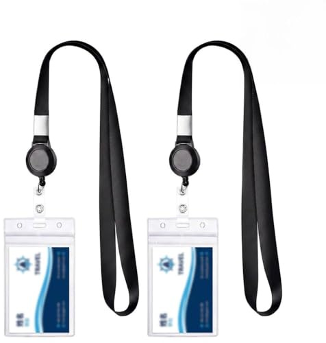 OIHCAZ Kreuzfahrt-Schlüsselband mit Kartenhalter, doppelseitig, wasserdicht, transparent, PVC, Kartenhalter, Schlüsselband für den Hals mit Ausweishalter für Mitarbeiter, Studenten, Veranstaltungen