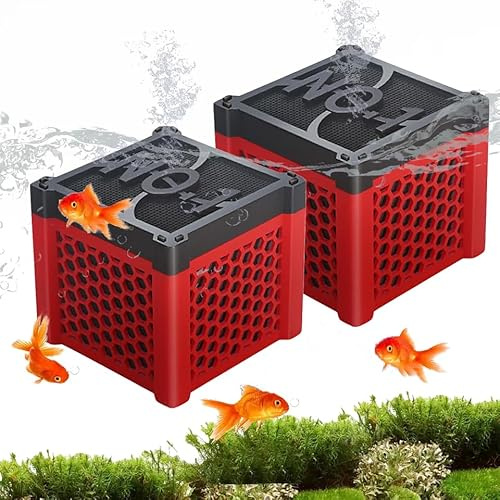 2PC Neue Mini-Aktivkohlefilter Wasser, Aktivkohle Block, Aktivkohlefilter Pferdetränke, Eco Aquarium Wasserreiniger Würfel Mit Aktivkohle Granulat, Aktivkohle Aquarium für Teiche, Aquarium, Vorratstan