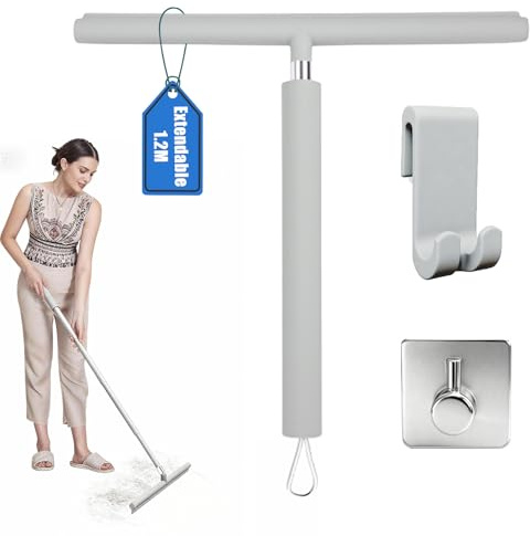 Mannicix Tergivetro per Doccia 30-120 cm Regolabile, Spatola Retrattile per Doccia, Tergivetro da Bagno con Supporto per Docce, Bagni, Piastrelle, Specchi, Finestre