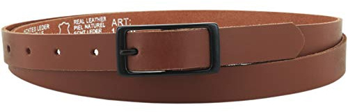 Ledergürtel echt Leder, 2 cm breit, Damen Gürtel, Hüftgürtel, Jeansgürtel, Damengürtel, Casual, schmal, Schnalle, Jeans, Vascavi, Made in Germany