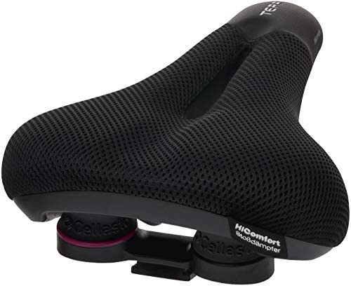 Terry Fisio ClimaVent Gel Max Woman Sattel mit Light FeC Stahl-Gestell und ClimaVent Obermaterial in der Farbe Schwarz, Sitzbreite: 12cm - 15cm, 423 003 76