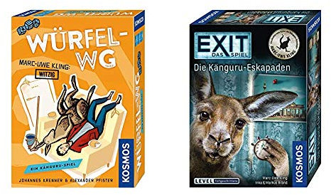 Kosmos 693176 - Würfel-WG. EIN Känguru-Spiel, Von Marc-Uwe Kling, dem Autor der Känguru-Chroniken & Das Spiel - Die Känguru-Eskapaden, für Fans von Marc-Uwe Klings Känguru-Geschichten