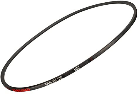 QUARKZMAN 1140mm Paso Longitud SPZ1140 Transmisión Trapezoidal Correa x 1uds para Industrial Maquinaria, [Negro]