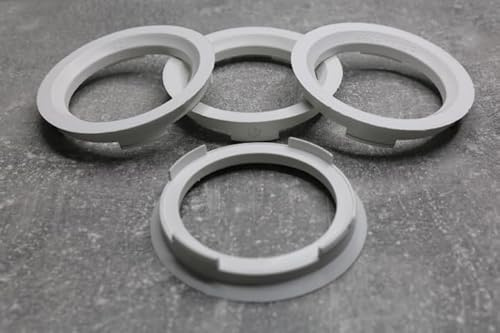 Zentrierringe Distanzringe 70,4 mm x 56,6 mm weis für Alufelgen
