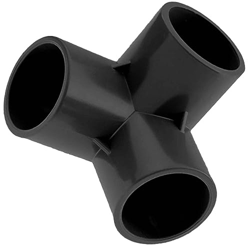 MegaHaustechnik Klebefitting aus Kunststoff PVC, Winkelverteiler, 40mm | Für Rohr-Außendurchmesser 40mm, zum Verkleben, Trinkwasser geeignet, Druck 16 Bar, Abzweig 90 Grad Eck-Verteiler
