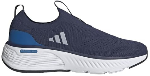 adidas Cloudfoam GO Sock Shoes, Zapatos Hombre, Dark Blue/halo Silver/Core Black, 44 EU