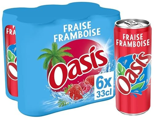 OASIS - Oasis Fraise Framboise 6X33Cl - Vendu Par Unité