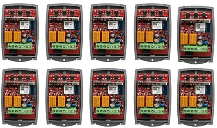 Receptor de puerta de garaje Tuya WIFI, 2 canales, 433mhz, 433,92 mhz, interruptor controlador multimarca de código rodante fijo Universal Juego De Operador De PortóN EléCtrico Para El Hoga (Color :