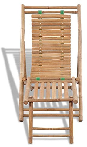 Kangmusi Liegestuhl mit Fußteil Bambus,41492