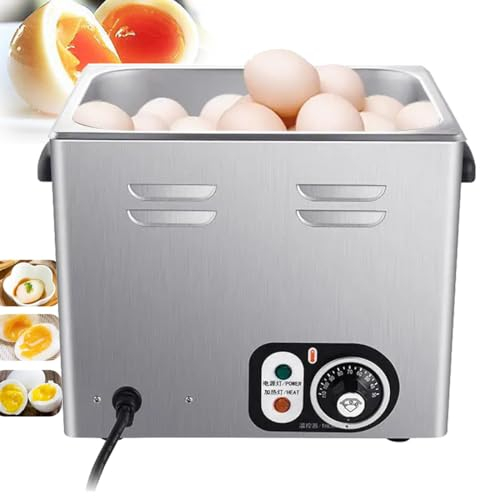 Hervidor De Huevos Comercial, 2600 W, 60 Huevos De Capacidad, Hervidor AutomáTico De Huevos Para Restaurante, MáQuina AutomáTica De Huevos Medio Cocidos, Para Huevos Duros, Medianos Y RáPidos