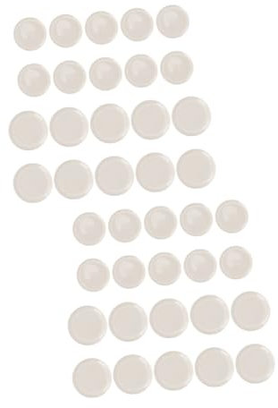 jojofuny 40pcs Self-adhesive Furniture Leg Mats Non- Floor Protectors for Chairs Tables Sofas and Wear-resistant Pe Pads for Smooth Gliding Hardwood and Carpet