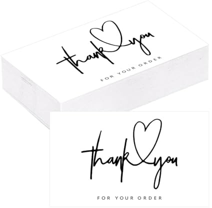CANCYCC Thank you for your order - 100 biglietti di ringraziamento per clienti soddisfatti