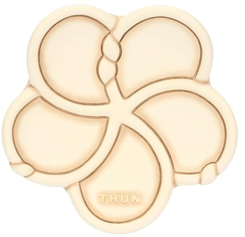THUN - Formella Twist, piccola - ceramica - Collezione Giardino di primavera - 11.3 x 11.3 x 3.7 cm