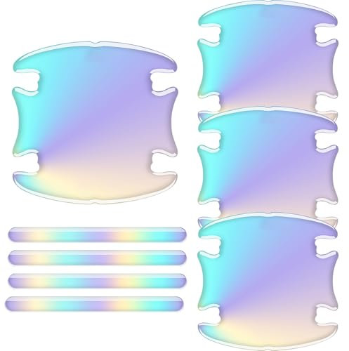 Protecteur De Cavité De Poignée De Porte De Voiture | Protections Anti-Rayures pour Portières,Autocollant Protecteur Adhésif Résistant Intempéries, Accessoires Extérieurs Colorés pour