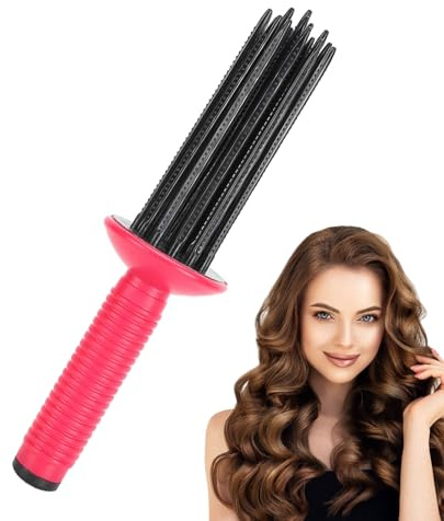 Peigne Boucler, 17 Dents Peigne Brosse Boucler Air Curl, Brosse Coiffante Antidérapante Aérée pour Cheveux Bouclés Enfant et Adultes, Brosse Cheveux Ergonomique Volumisante Bouclante Définissante