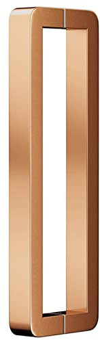 Maniglia Per Porta Scorrevole In Vetro Per Uso Commerciale, Robusta, Moderna, In Acciaio Inox, Per Porta D'Ingresso, Interna Ed Esterna, Montaggio Su Due Lati, Oro, 142,5-Rose Gold-52.5Cm/20.6In