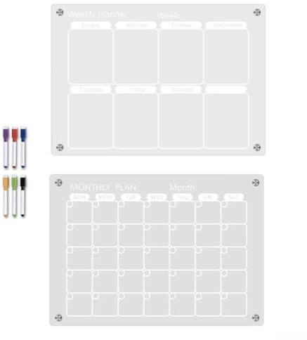 Magnetische Planungstafel aus Acryl, perfektes Werkzeug, um Ihre Termine organisiert zu halten