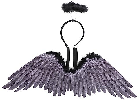Beaupretty Blancas Accesorio Para Disfraz De Ángel Para Eventos De Cosplay y Halloween