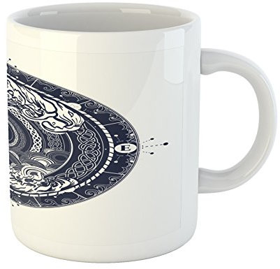 Con motivo Taza de stoneware Múltiple 1 Personalizada Taza de motivo musical 330ML para Oficina,Regalo de jubilación,Té time,Estudio
