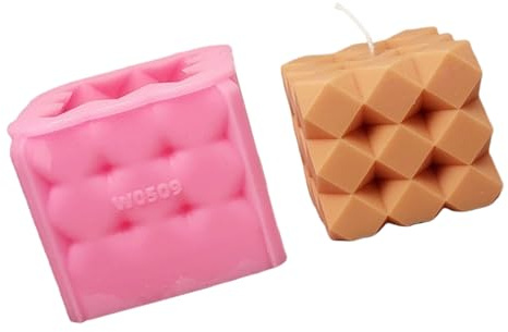Moldes de cubo creativos hechos a mano, moldes de silicona, yesos, adornos para decoración del hogar, cubo creativo de silicona, escayolas, fundiciones