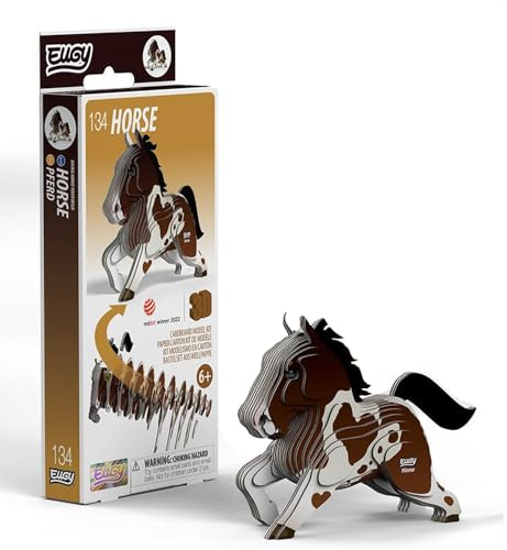 EUGY 134 Pferde umweltfreundliches 3D-Papierpuzzle