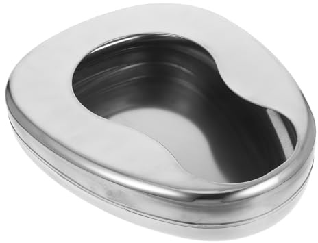 Mipcase Padella Portatile Letto per Versatile Acciaio Inossidabile in Donne Anziane e Pazienti Allettati Ospedali e Case