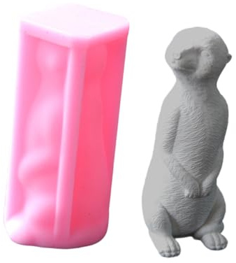 Moule en silicone en forme de suricate pour les amateurs de fabrication de bijoux