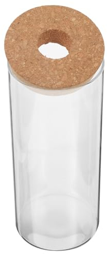 VICASKY Vaso Terrario in Vetro Trasparente 85X20 CM Coperchio in Sughero Contenitore Ecologico per Piante Idroponiche e Micro Paesaggi Fai da Te Decorazione per Soggiorno e Ambienti