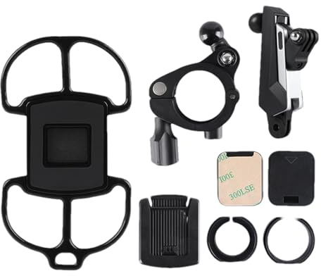Supporto per smartphone da bicicletta, girevole a 360 gradi, universale, antiurto, supporto per cellulare da bicicletta, per manubrio, per ciclismo, pendolarismo, navigazione, videochiamate