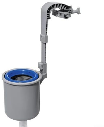 Skimmer de piscina, montado en la pared para skimmer de superficie para una fácil limpieza de la piscina, herramienta automática de limpieza de filtro de skimmer de aceite
