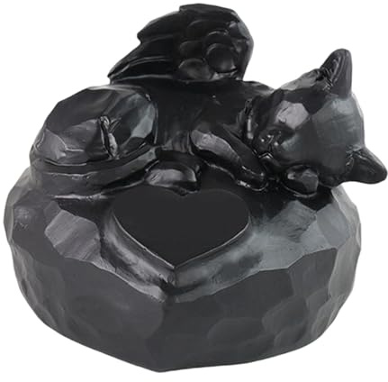 SZLIFE Pierre Tombale pour Animaux de Compagnie, Sculpture Animale, Statue de Jardin, Stèle Funéraire