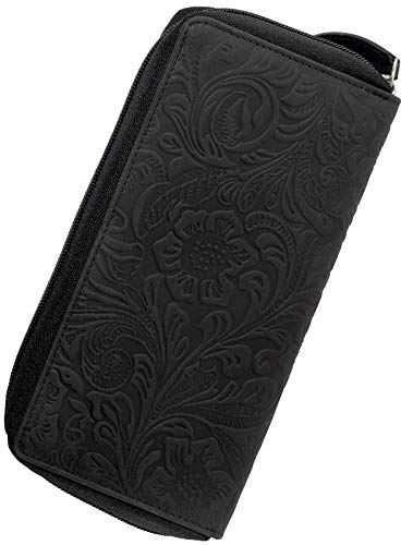 Harrys-Collection Damenbörse in Vintage mit Floral Motiv, Größen:Einheitsgröße, Farben:schwarz