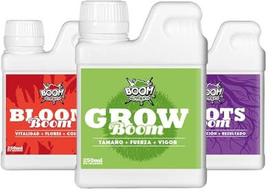 Boom Nutrients | Pack Engrais Complet avec Simulateur Racinaire | Start Tripack 250ml