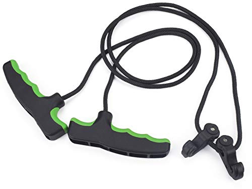 Crossbow Rope String Cocking Device Double Handle for Archery Bow Hunting Tool Accessories Green (Pack of 1)