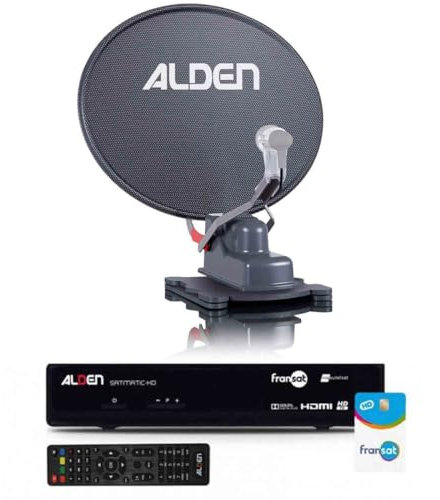 Pack ALDEN Onelight Parabole Automatique 60cm + Récepteur Satellite SATMATIC HD FRANSAT