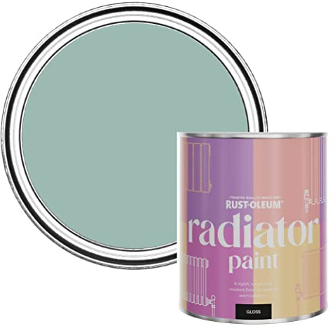 Rust-Oleum Blue Heat Resistant Radiator Paint in Gloss Finish - Coastal Blue 750ml