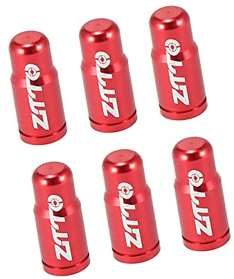 A ABSOPRO Pneumatico Valvola Cappucci Polvere Coperture per Bicicletta Bici MTB Rosso (Set di 6)