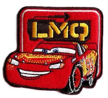 Disney © Cars 3 Lmq - Aufnäher, Bügelbild, Aufbügler, Applikationen, Patches, Flicken, Zum Aufbügeln, Größe: 7 x 6,2 cm