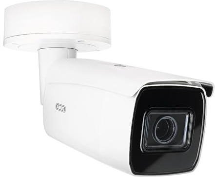 ABUS IP-Kamera 4MP mit ANPR Kennzeichenerkennung – Motorzoom 2,8–12 mm, 50 m Nachtsicht, KFZ-Kennzeichen erfassen, ideal für Zufahrten, Schranken & Logistik, wetterfest IP67, PoE
