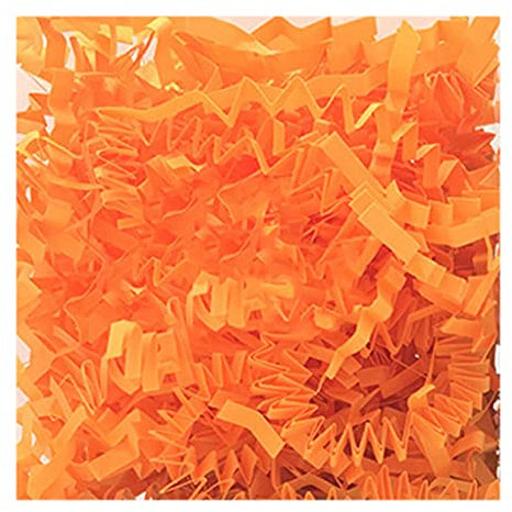Guangcailun Festival dell'erba di Rafia Elegante ripieno di Carta sminuzzata Decorazione Accattivante per Feste di coriandoli Fai-da-Te per l'aula Scolastica, Arancio Fluorescente