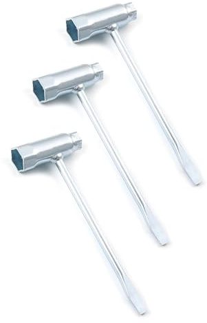 Mythosurge 3 Stück Kombischlüssel, Kettensägenschlüssel, Zündkerzenschlüssel, T Schraubenschlüssel, T-Schlüssel, Zündkerzenschlüssel, 13 mm x 19 mm