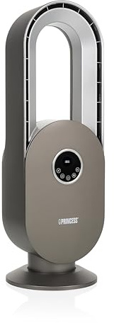 Princess ventilateur sans pales - Sûr, silencieux & efficace - 3 vitesses & 3 modes - Minuterie - Télécommande incluse