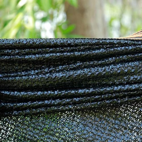 Rete Ombreggiante Giardino con Occhielli, Vela Ombreggiante Rettangolare 3x4m Tessuto Ombreggiante Esterno Oscurante 90% Anti-UV Antistrappo Copertura Serra Giardino Tetto Piscina,black-3.0x3.0m